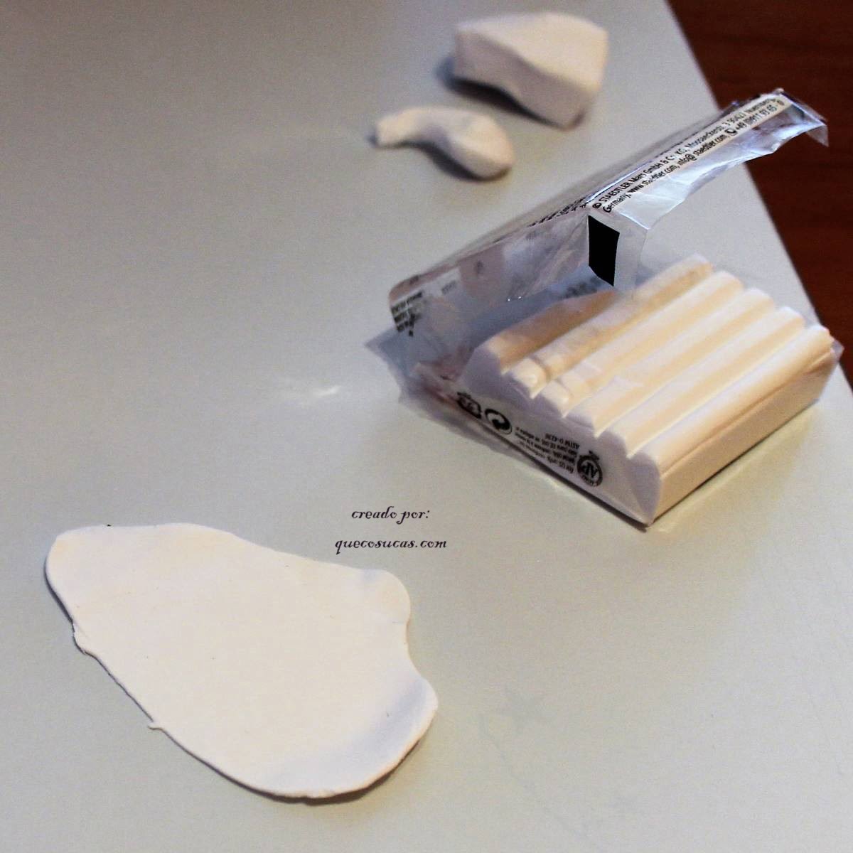 fimo blanco figuras sencillas boda paso a paso