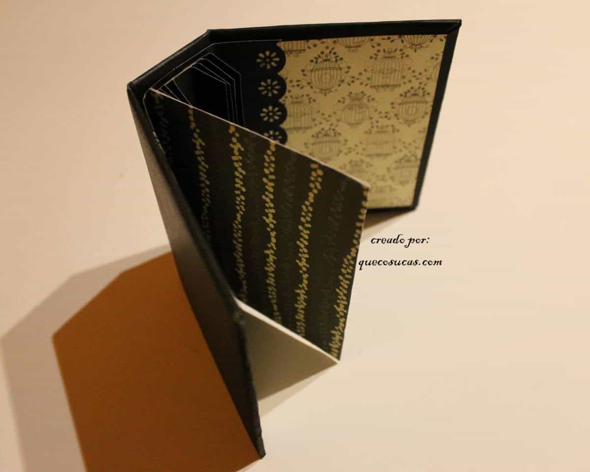 Mini album de scrapbook. Tutorial 1 como colocar hojas mini album scrap