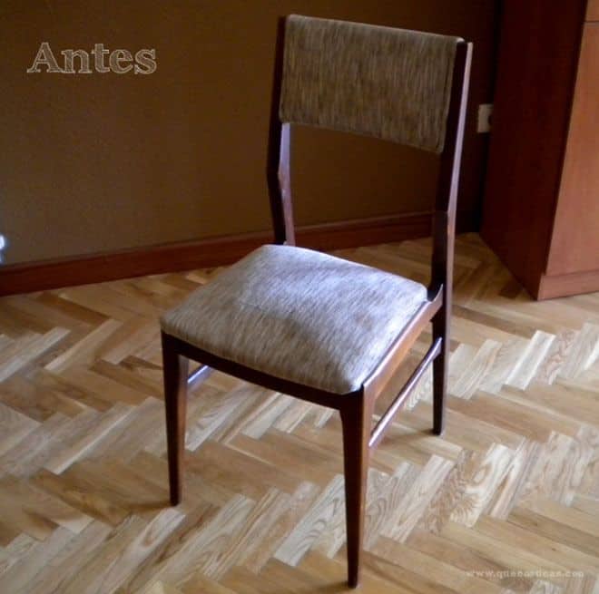 el antes de una silla restaurada el antes de una silla restaurada
