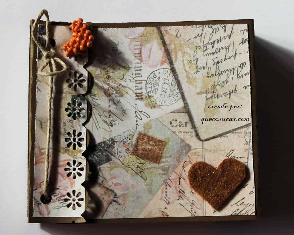mini album sobres portada decoracion