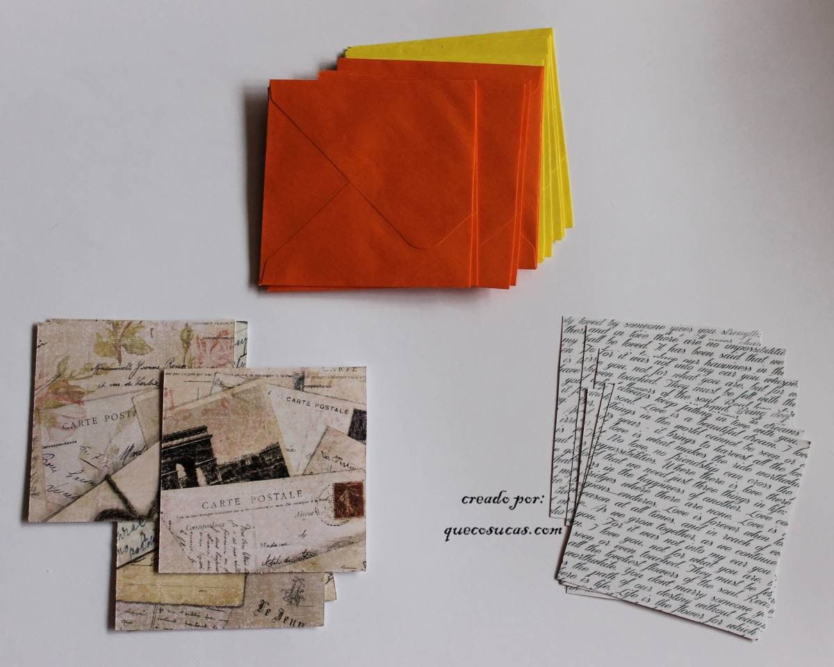 scrapbooking sobres decorados