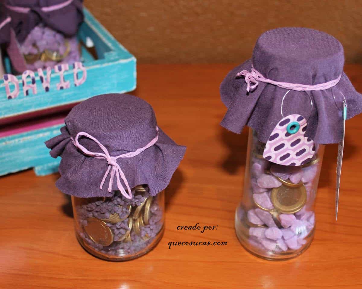 botes cristal regalo dinero