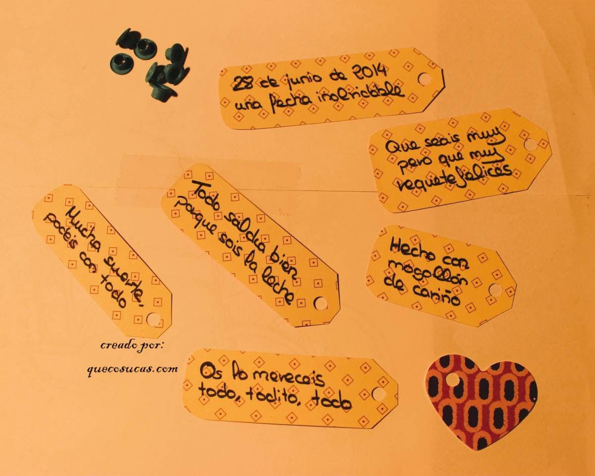 mensajes etiquetas regalo