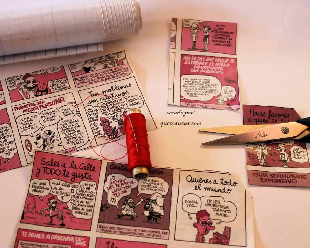 tutorial cartera papel revista comic