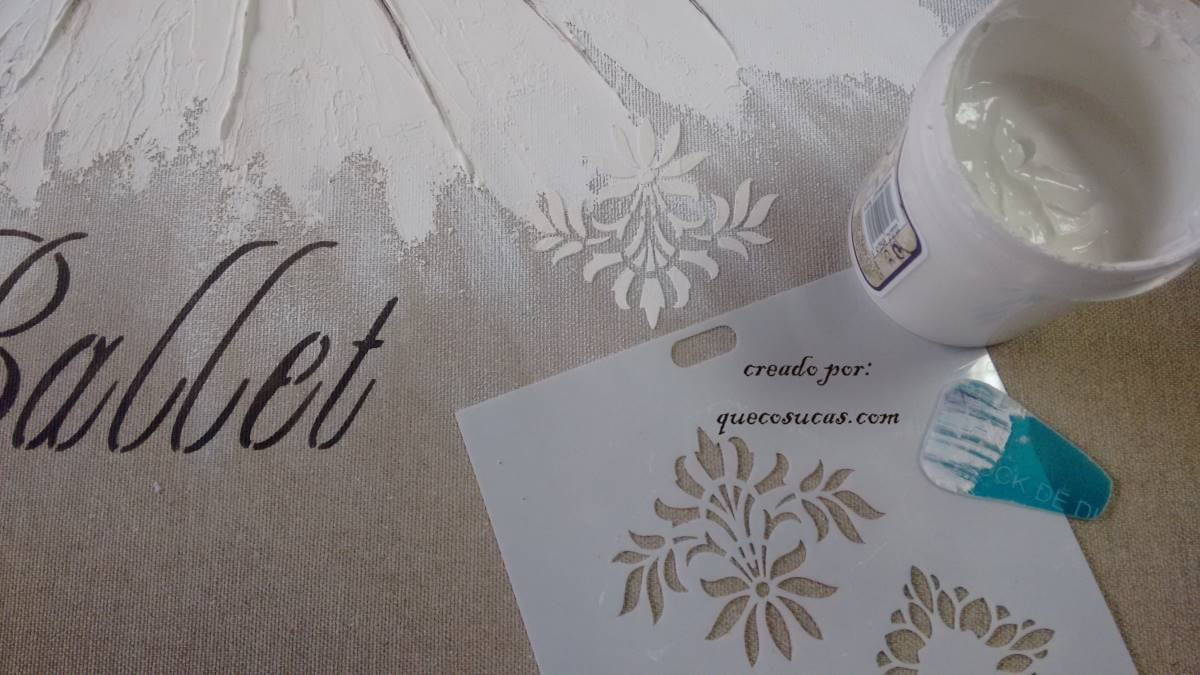 como aplicar pasta de modelar stencil