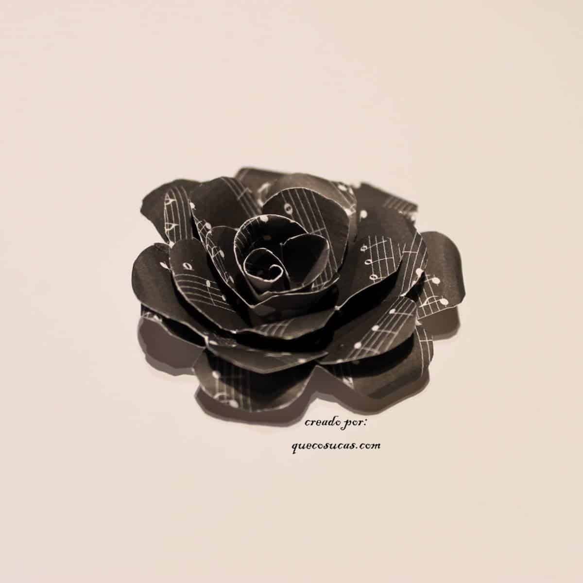 rosa final hecha con papel como hacer rosa facil papel