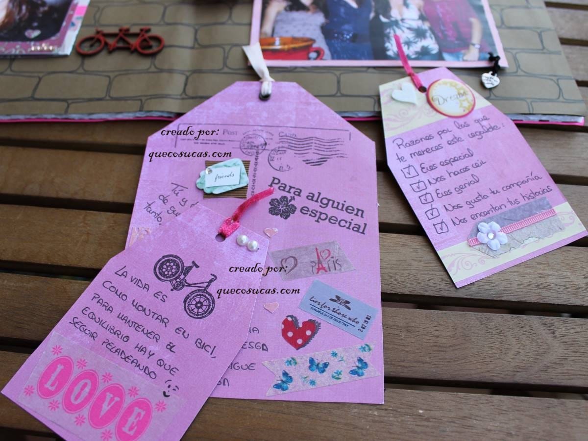 tags decoracion scrap sellos
