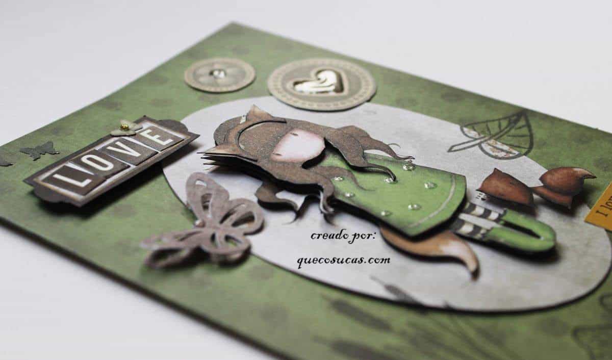 como hacer tarjeta 3d gorjuss scrap