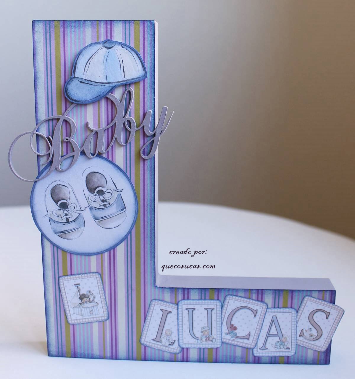 letra decorada dayka letras decorada L nino dayka scrap