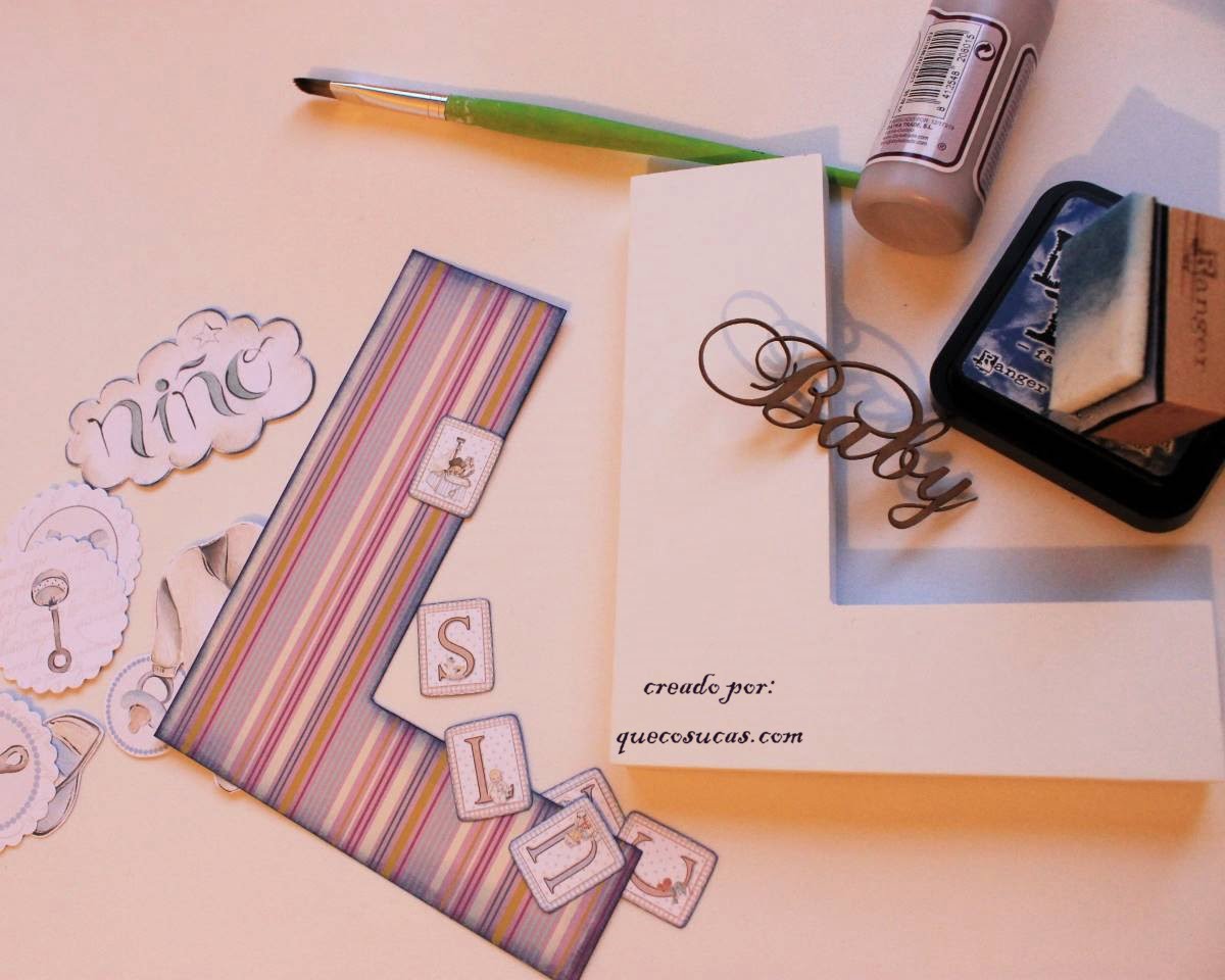 material dayka decorar letra materiales letra decorada L nino dayka