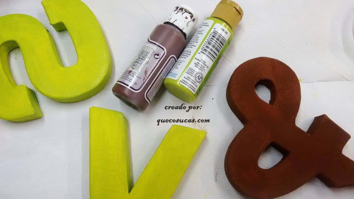 Tutorial Letras Decoradas 1 letras pintura acrilica inspiracion personalizadas