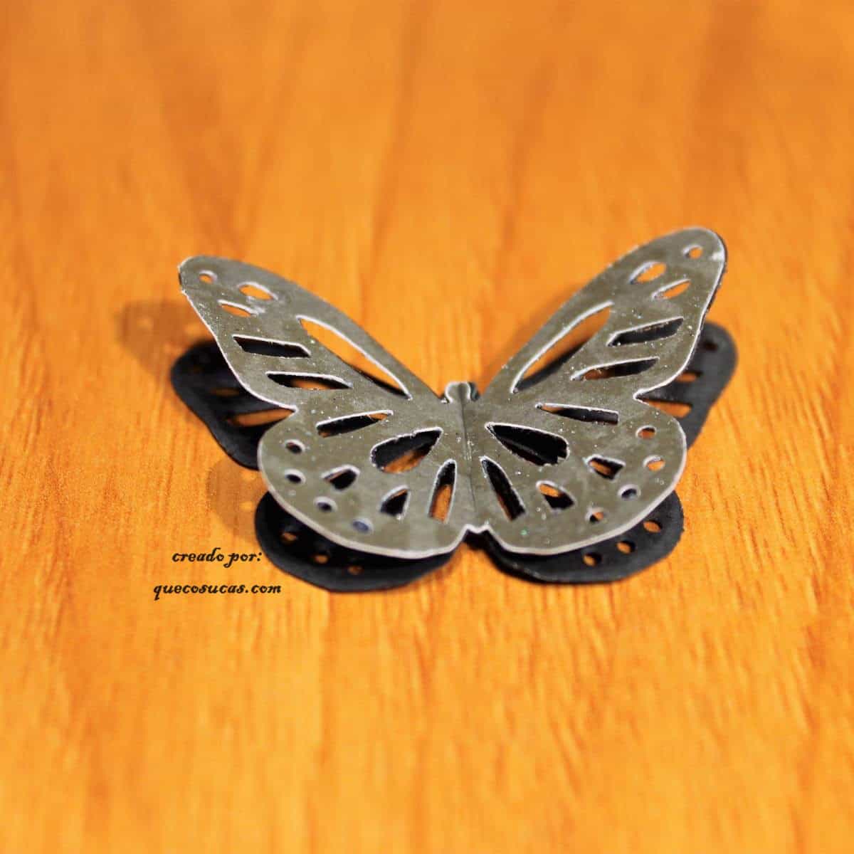 Cómo hacer mariposas de papel en tres dimensiones 1 mariposa papel 3d troquelada adorno