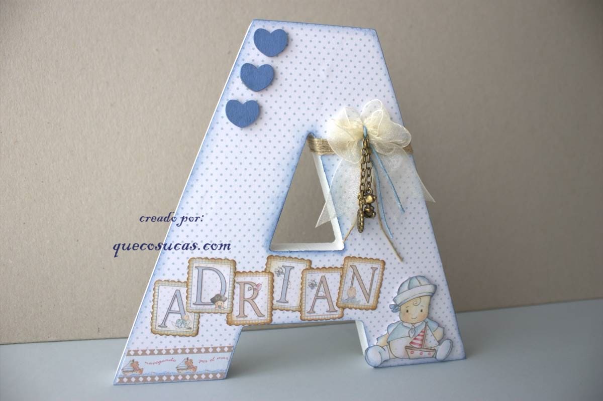 scrapbooking letra decorada