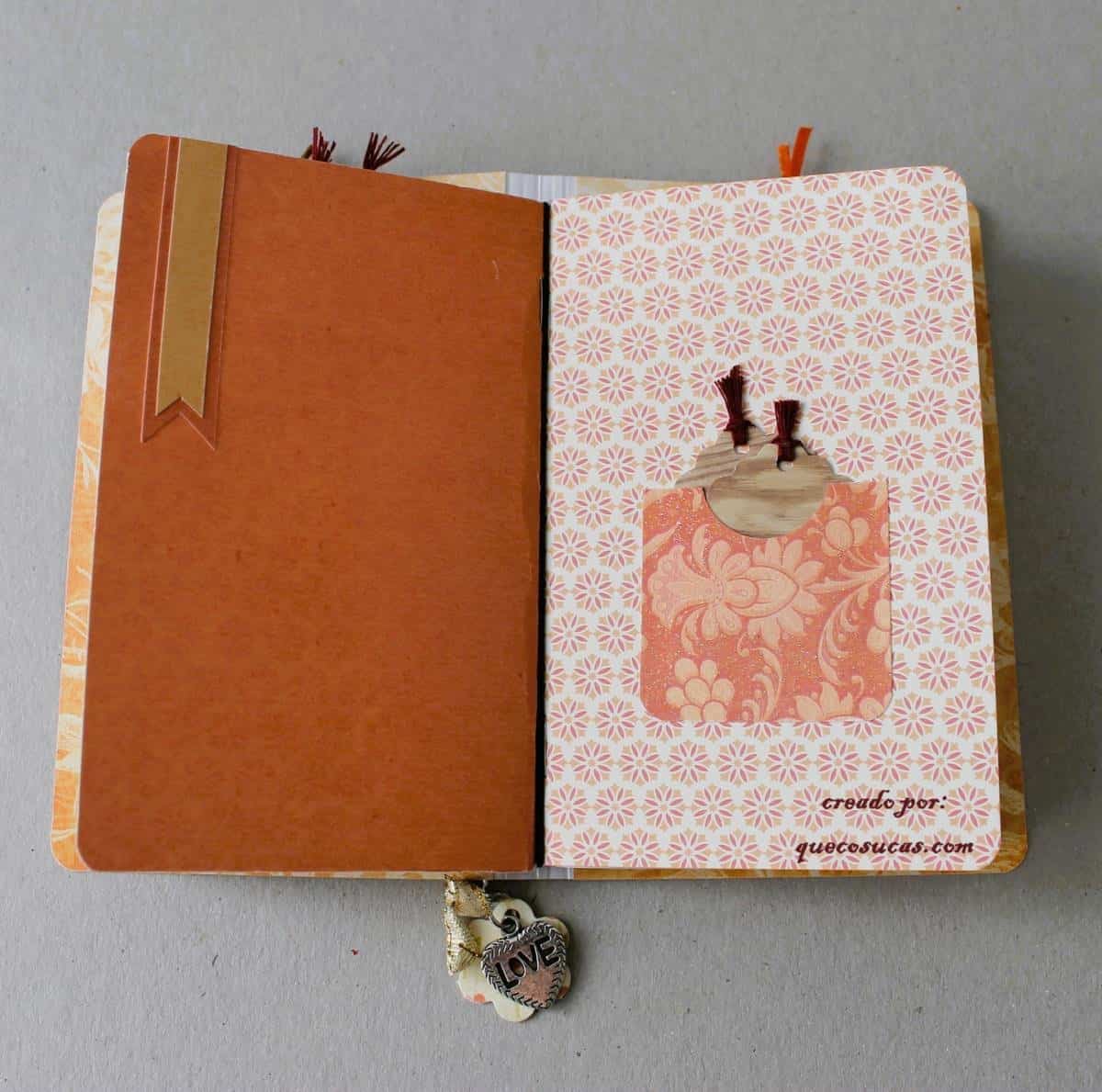 Mini álbum tipo midori 3 pagina interior midori bolsillo diy facil
