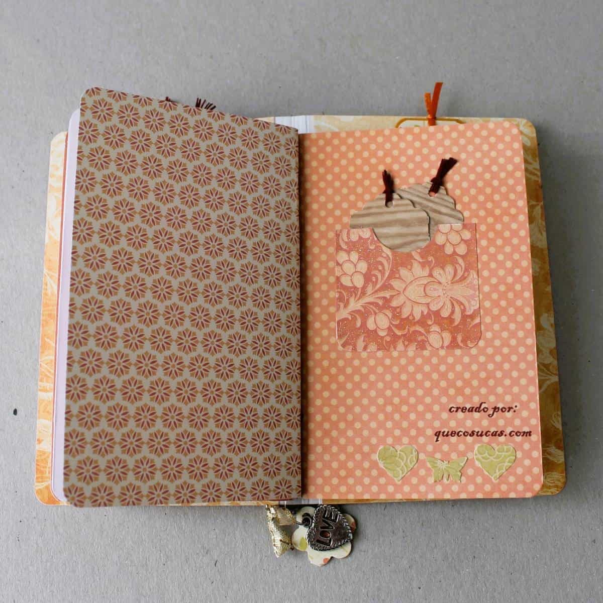 Mini álbum tipo midori 5 pagina interior midori ideas tag libreta