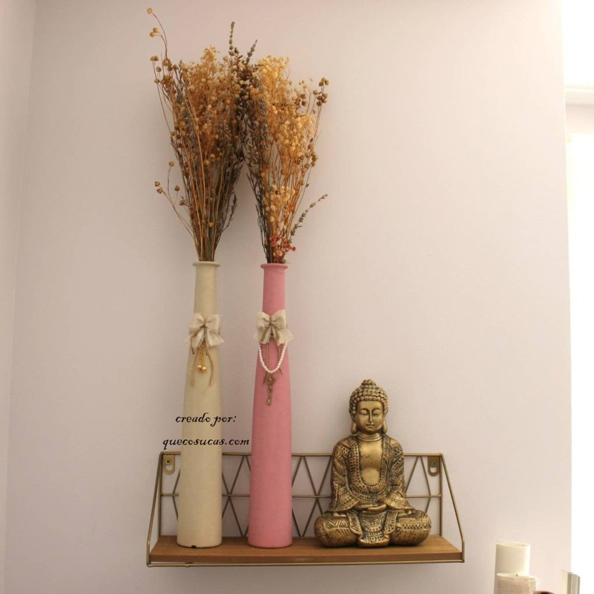 ideas decoracion botellas pintadas estilo rustico