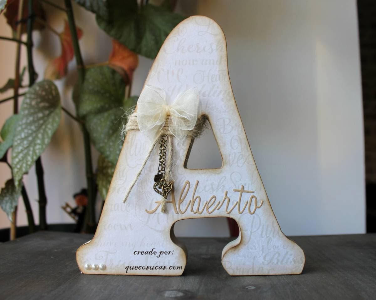 letra A ideas decoracion boda
