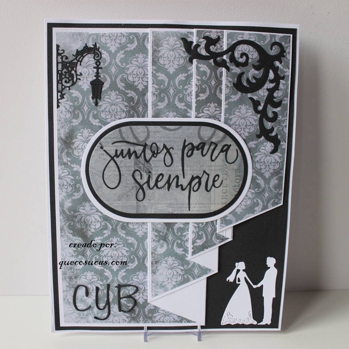 tarjeta elegante boda invitacion felicitacion romantica