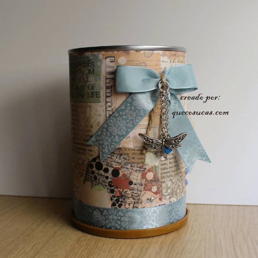 Bote decorado estilo vintage: una idea creativa y personal 1 Bote decorado estilo vintage Stamperia 1