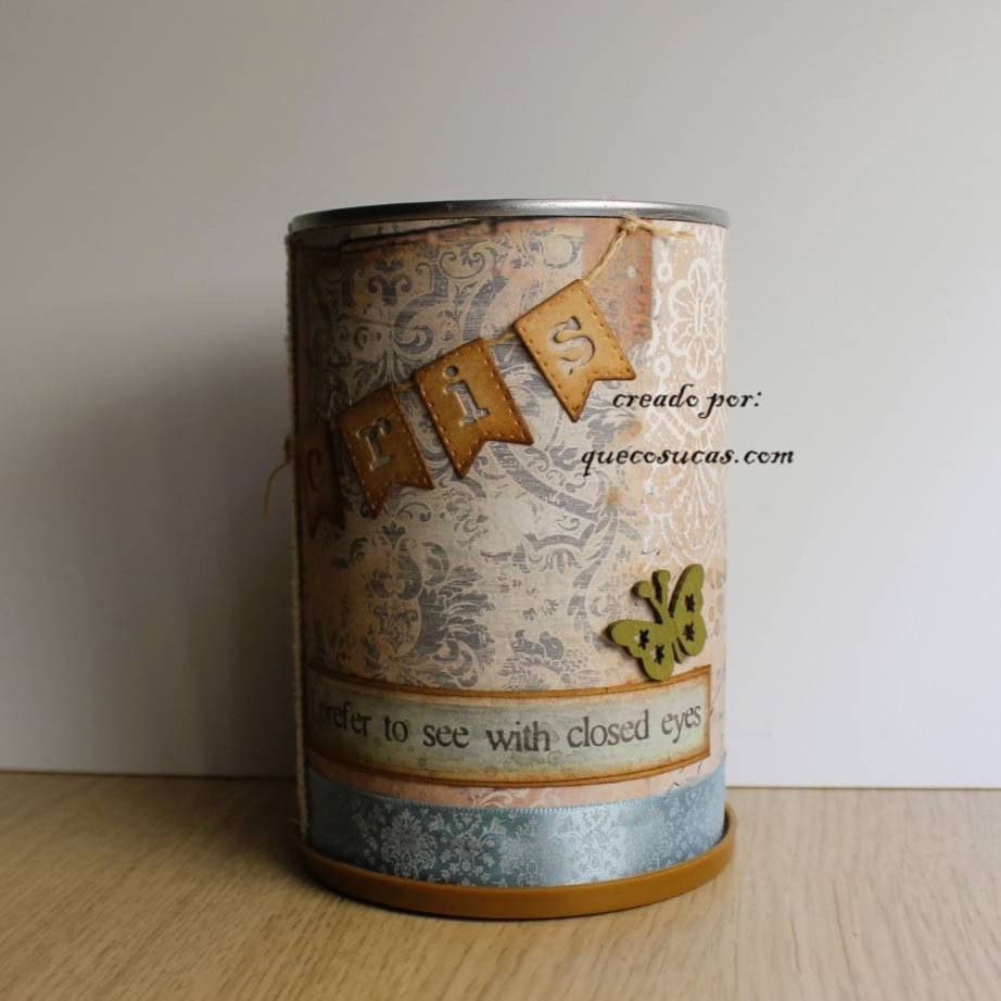Bote decorado estilo vintage: una idea creativa y personal 2 papeleria bonita hecha a mano bote escritorio