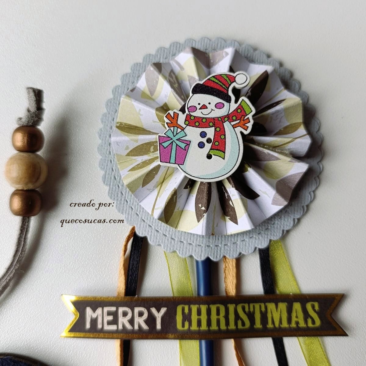 Piruleta Scrapera Navideña, ideas para "happy mail" o "correo bonito" 1 navidad piruleta scrapera regalo happy mail