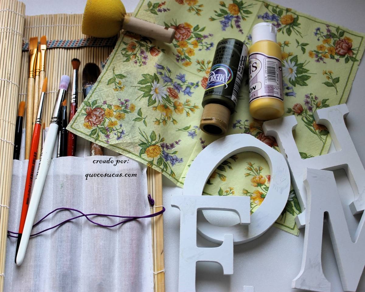 Homedecor: letras de madera decoradas con decoupage 1 como hacer letras decorativas bonitas homedecor